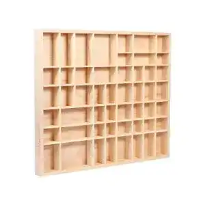 Setzkasten Alsino Holz Deko Regal Natur Sammlerkasten