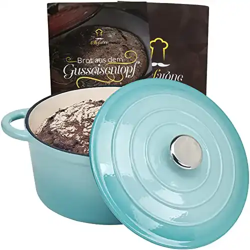 Gusseisen-Topf 24 cm Chefarone Brot backen 24 cm