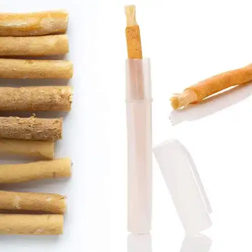 Miswak ICEHOF Zahnbürste [6 + 2 Frischhalte-Dosen]