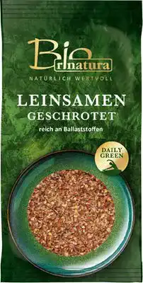 Leinsamen Bio rinatura NATÜRLICH WERTVOLL geschrotet, 250g
