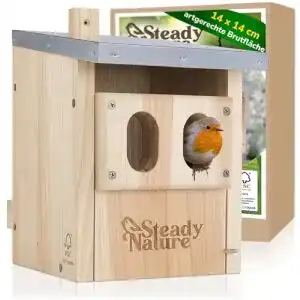 Nistkasten Rotkehlchen Steady Nature Nistkasten für Rotkehlchen