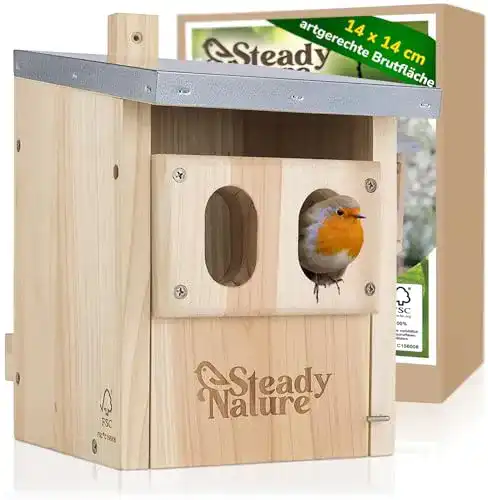 Nistkasten Rotkehlchen Steady Nature Nistkasten für Rotkehlchen