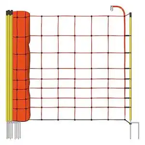 Weidezaun VOSS.farming 50m Elektrozaun-Netz, 108cm, 2 Spitzen
