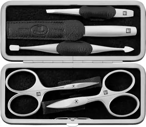 Nagelscheren-Set Zwilling TWINOX, Etui aus Yakleder, 5-teilig