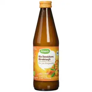 Sanddornsaft Alnavit Bio Sanddorn Muttersaft, vegan, (6 x 330 ml)