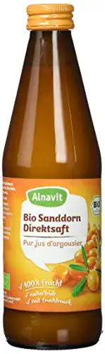 Sanddornsaft Alnavit Bio Sanddorn Muttersaft, vegan, (6 x 330 ml)