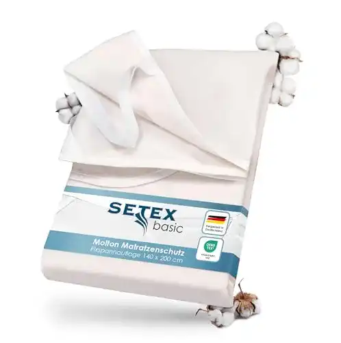 Matratzenauflage SETEX Molton Matratzenschutz, 140 x 200 cm