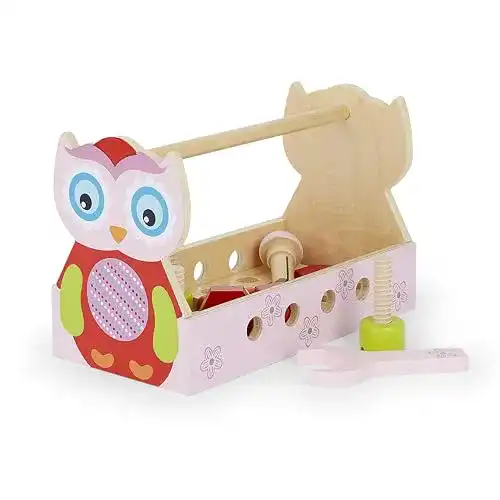 Kinder-Werkzeugkoffer Mousehouse Gifts Holzspielzeug Eulen