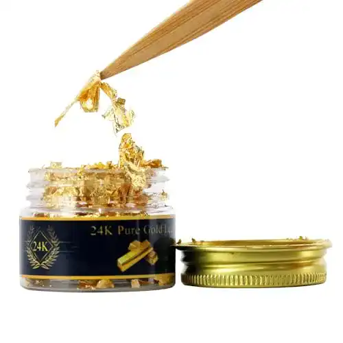 Blattgold essbar KINNO Essbare Blattgold Flocken 24 Karat