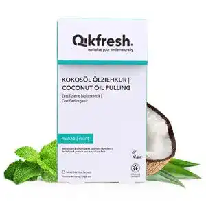 Mundziehöl qikfresh, Kokosöl Ölziehkur, 140ml