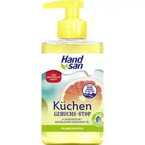 Flüssigseife Zitrone Hand san, Küchen Geruchs-Stop, 300 ml