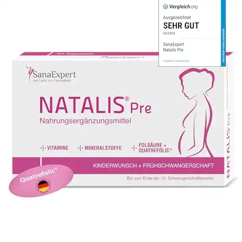 Folsäure SanaExpert Natalis Pre, Monatspackung à 30 Kapseln