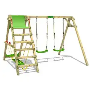 Schaukelgestell Holz Fatmoose Schaukelgestell JollyJade apfelgrün