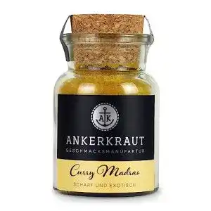 Currypulver Ankerkraut Curry Madras, 60g im Korkenglas