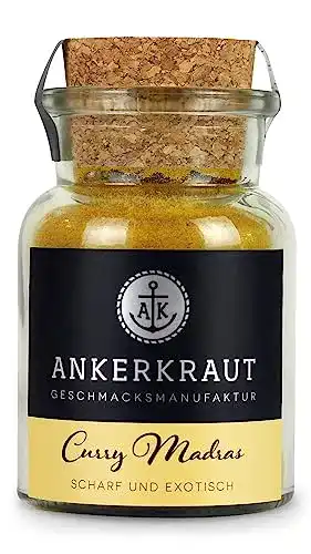 Currypulver Ankerkraut Curry Madras, 60g im Korkenglas