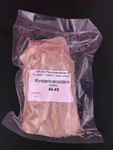 Rinderdarm Kammermayer Kranzdarm 9 Meter Bund, Kaliber 40/43