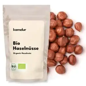 Haselnüsse Kamelur 1kg naturbelassene, ganze Bio Haselnuss
