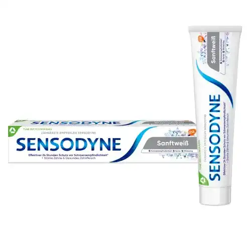Sensodyne-Zahnpasta SENSODYNE Sanftweiß, mit Fluorid, 75ml