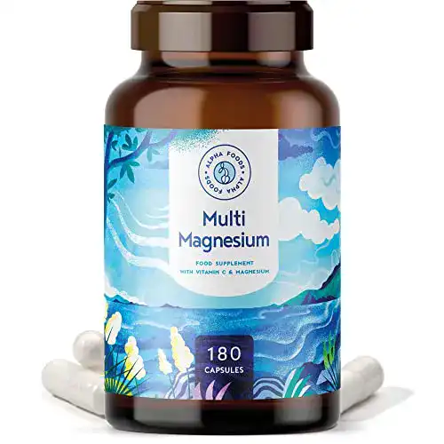 Magnesium-Tabletten Alpha Foods Multi-Magnesium 180 Kapseln