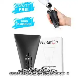 Reinigungsperlen Pentaton aus rostfreiem Edelstahl, 1000 Stück