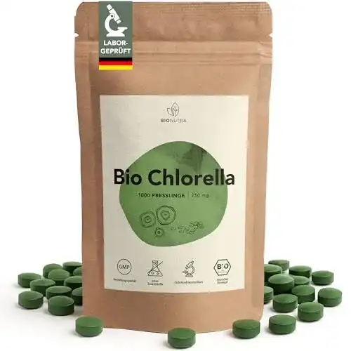Chlorella BioNutra ® Presslinge Bio 1000 x 250 mg Tabletten