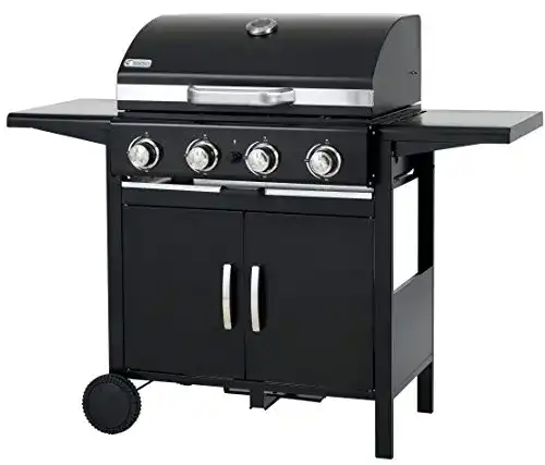 Gastrogrill tepro Gasgrill Mayfield 4, 4 Edelstahl-Brenner, Schwarz