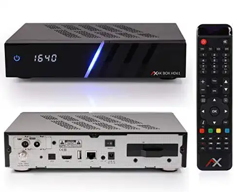 4K-Sat-Receiver AX Technology AX HD61 4K UHD E2 Linux Combo