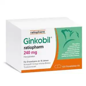 Ginkgo 240 mg Ratiopharm Ginkobil 240 mg Filmtabletten