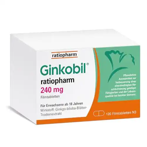 Ginkgo 240 mg Ratiopharm Ginkobil 240 mg Filmtabletten
