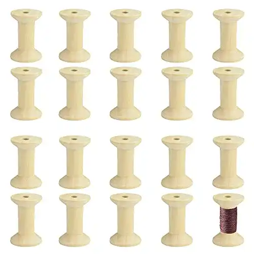 Holzspule SPEACOUR 20 Stück Holz Gewinde Spulen
