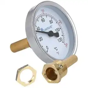 Räucherthermometer Lantelme Edelstahl inkl. Messing Hülse