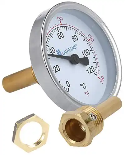 Räucherthermometer Lantelme Edelstahl inkl. Messing Hülse