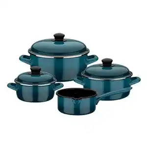 GSW-Töpfe GSW 190107 Kochtopf-Set Blue Shadow 7-tlg