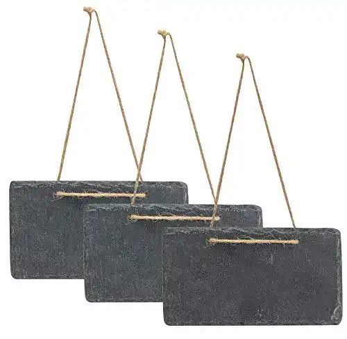 Schiefertafel levandeo 3er Set 17x9cm Kreidetafel Schieferplatte