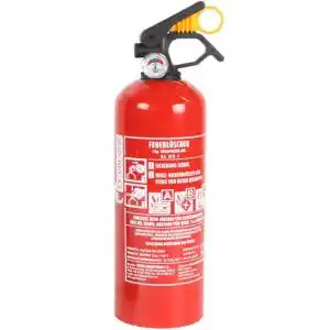 Auto-Feuerlöscher EXDINGER Feuerlöscher Pulver ABC 1kg Manometer + Halterung
