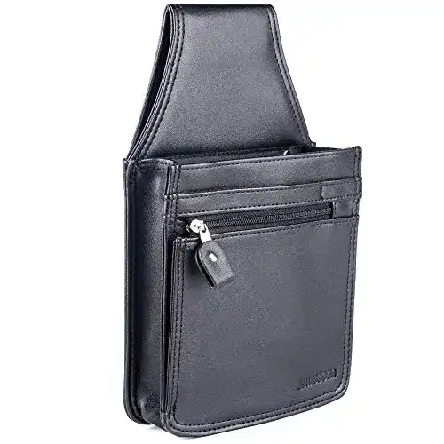 Kellnertasche SWISSONA schwarz, strapazierfähiges Kunst-Leder