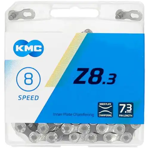 Fahrradkette 8-fach KMC Unisex Erwachsene Z8 Silver/Grey