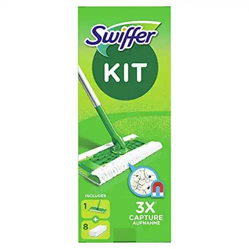 Bodenwischer Swiffer Starterset 1 + 8 Trockene Bodentücher