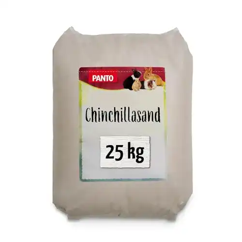 Chinchillasand Panto Feinster Badesand, samtweich, 25 kg