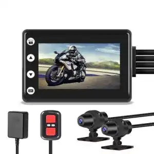 Dashcam Motorrad VSYSTO Motorrad Kamera 1080p Doppellinse