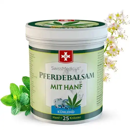 Die beste Hanfsalbe SwissMedicus Pferdebalsam mit Hanf - Massage creme 2026 Test Bestseller Hanfsalbe SwissMedicus Pferdebalsam mit Hanf – Massage creme