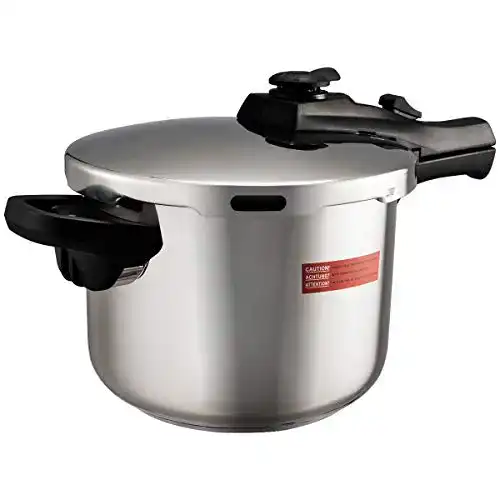 Schnellkochtopf 6 Liter COSTWAY, Edelstahl mit Sicherheitsventil