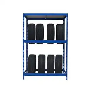 Reifenregal 8 Reifen Callidus Baumarkt, 179 x 130 x 50 cm, blau