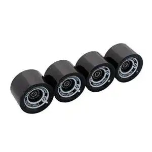 Longboard-Rollen Streetsurfing Longboard Rollenersatz, Schwarz