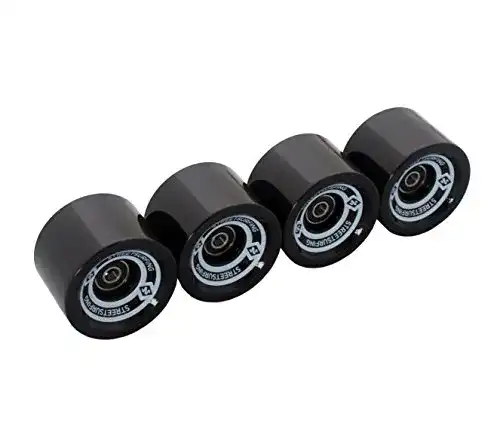 Longboard-Rollen Streetsurfing Longboard Rollenersatz, Schwarz