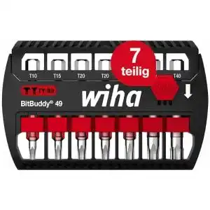 Wiha-Bits Wiha Bit Set BitBuddy 7-tlg. I TY-Bit 49 mm I TORX 1/4″