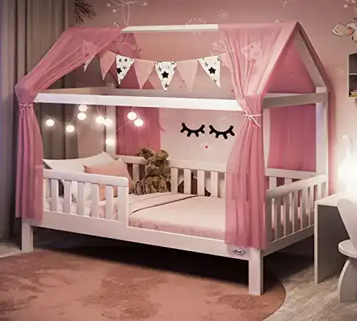 Kinderbett 90×200 Alcube Hausbett 90×200 cm vielseitig