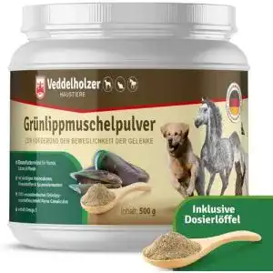 Grünlippmuschelpulver Veddelholzer Natürliches Hund 500g