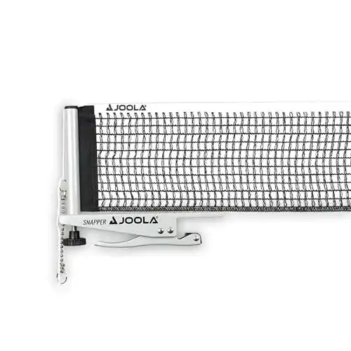 Tischtennisnetz JOOLA Snapper-Indoor Garnitur Freizeitsport Höhenverstellbar mit Feststellschraube – Klemmtechnik