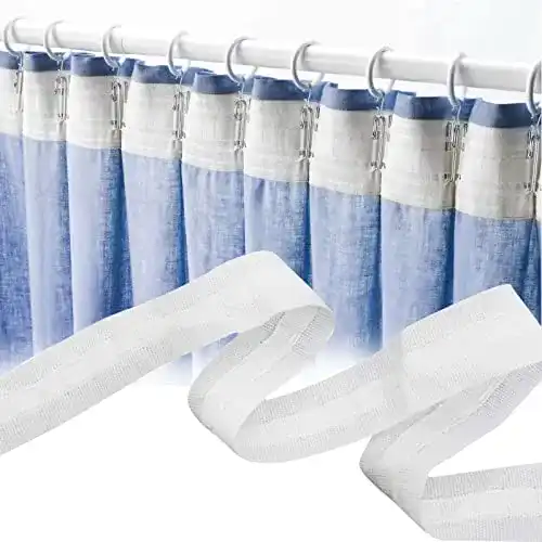 Gardinenband JOKILY, Faltenband Weiß 30 m x 2.5 cm